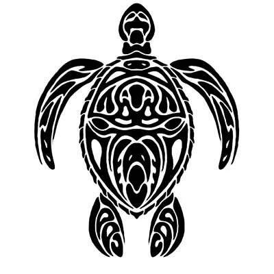 Tribal Turtle Design Water Transfer Temporary Tattoo(fake Tattoo) Stickers NO.11666